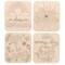 Hampton Art - Crate D�cor, Choose Kindness 5.5"x5.5", 4pc, Unfinished Wood Cutouts, Wood Cutouts for Crafts, Wood Shapes for Crafts, Wood Cut Outs, Wooden Painting Crafts